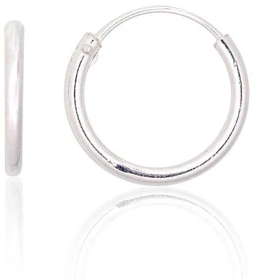 Sidabriniai auskarai –žiedai - 14 mm. - 0.7 g.