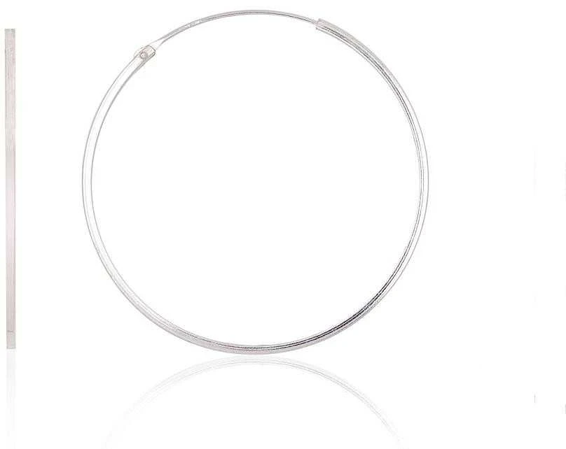 Sidabriniai auskarai –žiedai - 1.6 g. - 35 mm.
