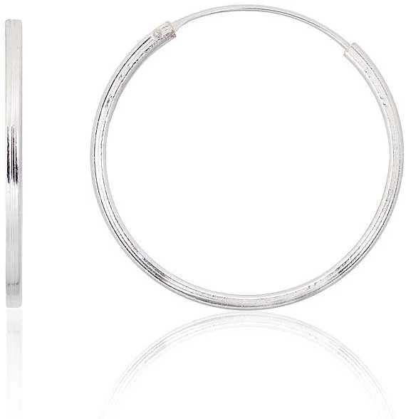 Sidabriniai auskarai –žiedai - 1.7 g. - 25 mm.