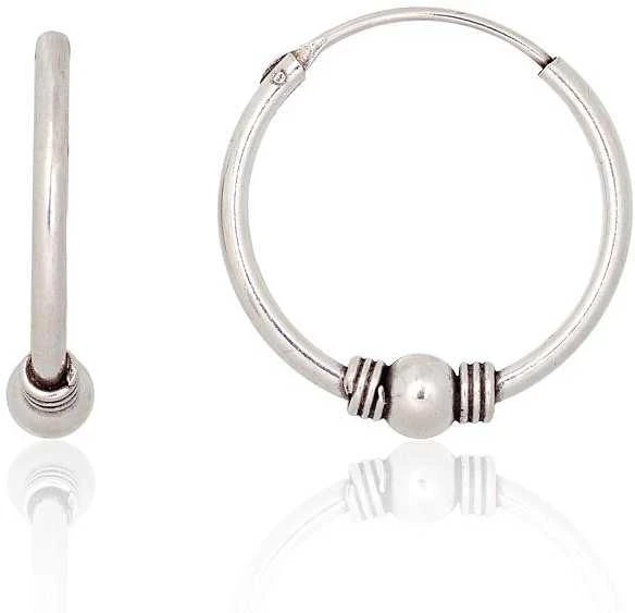 Sidabriniai auskarai –žiedai - 1.7 g. - 20 mm.