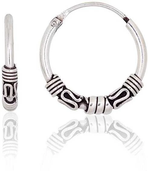 Sidabriniai auskarai –žiedai - 1.8 g. - 16 mm.