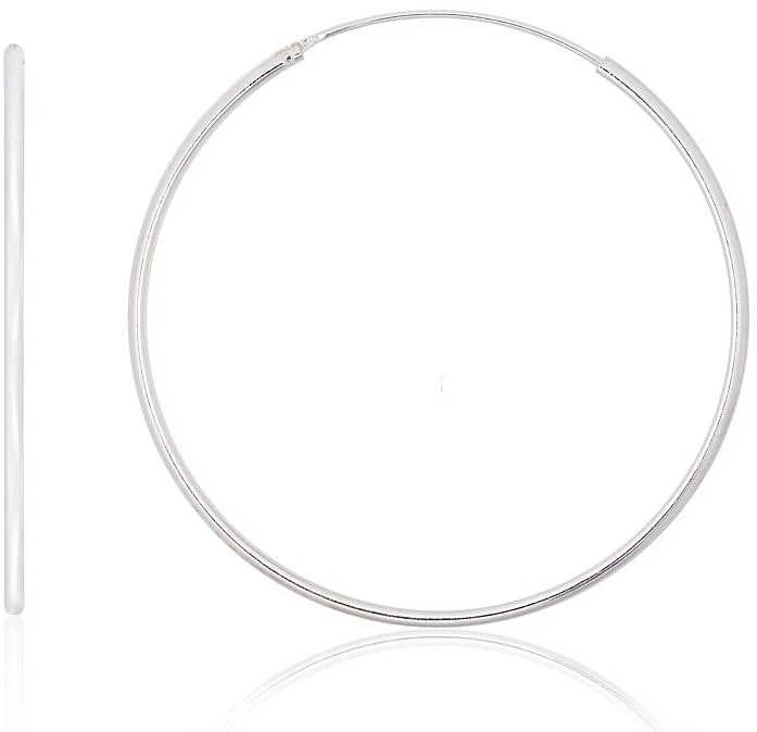 Sidabriniai auskarai –žiedai - 1.9 g. - 45 mm.