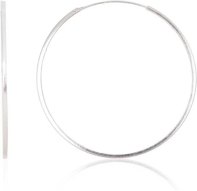 Sidabriniai auskarai –žiedai - 1.9 g. - 40 mm.