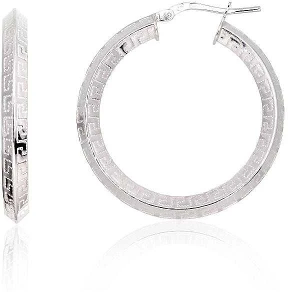 Sidabriniai auskarai –žiedai - 32 mm. - 4.8 g.