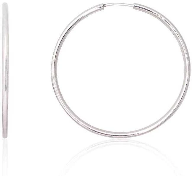 Sidabriniai auskarai –žiedai - 3.4 g. - 37 mm.