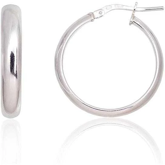 Sidabriniai auskarai –žiedai - 3.5 g. - 25 mm.
