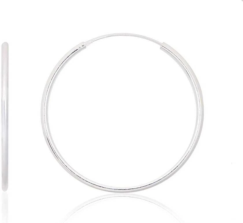 Sidabriniai auskarai –žiedai - 4.1 g. - 45 mm.