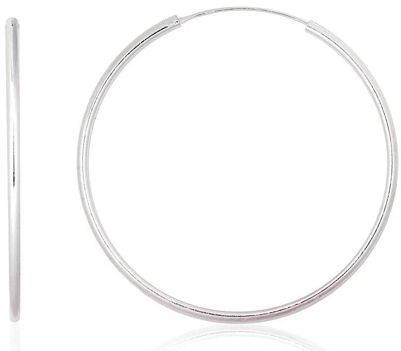 Sidabriniai auskarai –žiedai - 5 g. - 55 mm.