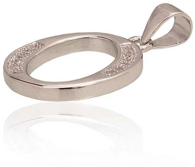 Sidabrinis Pakabukas - Vardo Raidė. Metalas: Sidabras. Praba: 925°. Akmuo: Cirkonai - 1.5 g.