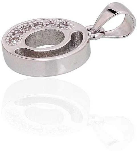 Sidabrinis Pakabukas - Vardo Raidė. Metalas: Sidabras. Praba: 925°. Akmuo: Cirkonai - 1.7 g. - 20 mm.