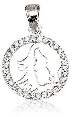 Sidabrinis pakabukas Zodiakas. Metalas: Sidabras. Praba: 925°. Akmuo: Cirkonai - 2.6 g. - 24 mm.