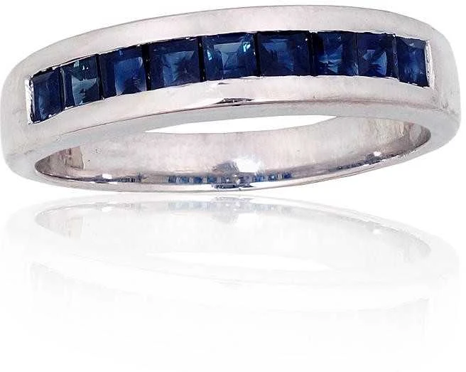 Sidabrinis žiedas - 17 - 3.5 g. - Safyras (0,45Ct)
