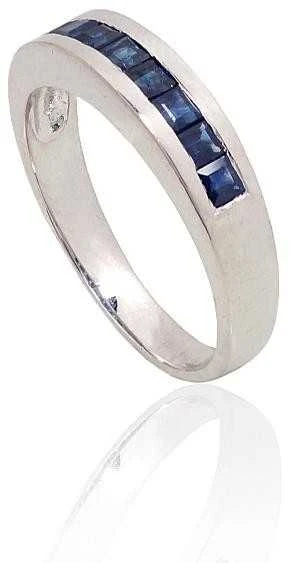 Sidabrinis žiedas - 17.5 - 3.3 g. - Safyras (0,45Ct)
