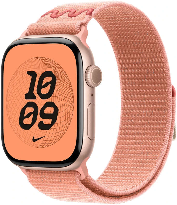 Apple Watch 46mm Alpenglow Pink Nike Sport Loop - MGD54ZM/A