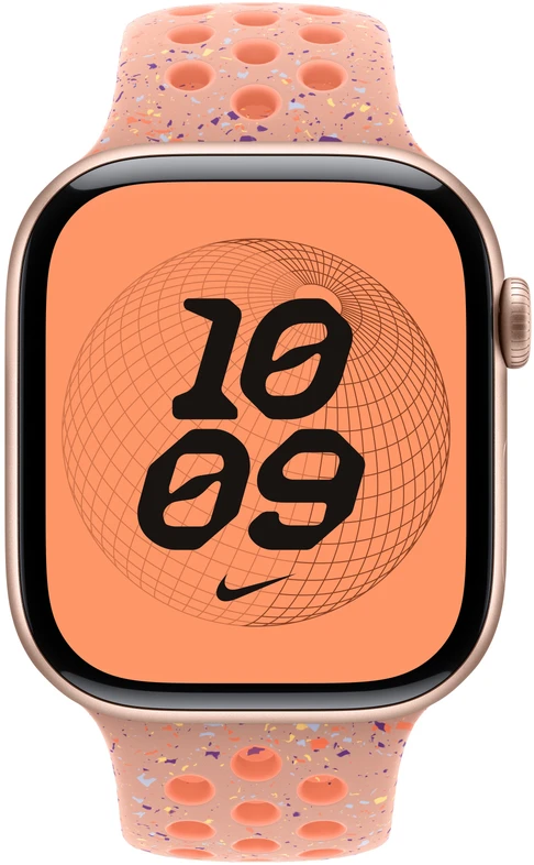 Apple Watch 46mm Alpenglow Pink Nike Sport Band - S/M - MGC64ZM/A