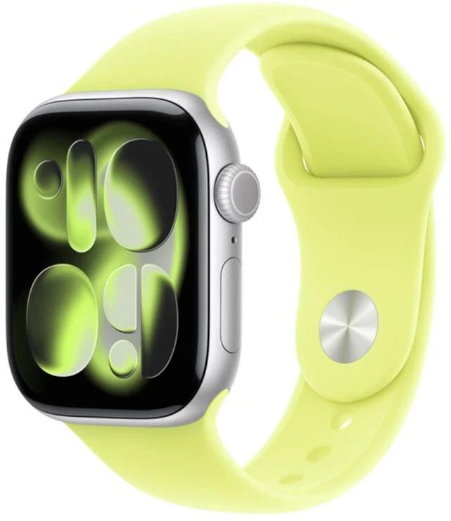 Apple Watch 46mm Neon Yellow Sport Band - S/M - MFGV4ZM/A