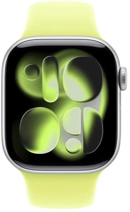 Apple Watch 46mm Neon Yellow Sport Band - S/M - MFGV4ZM/A