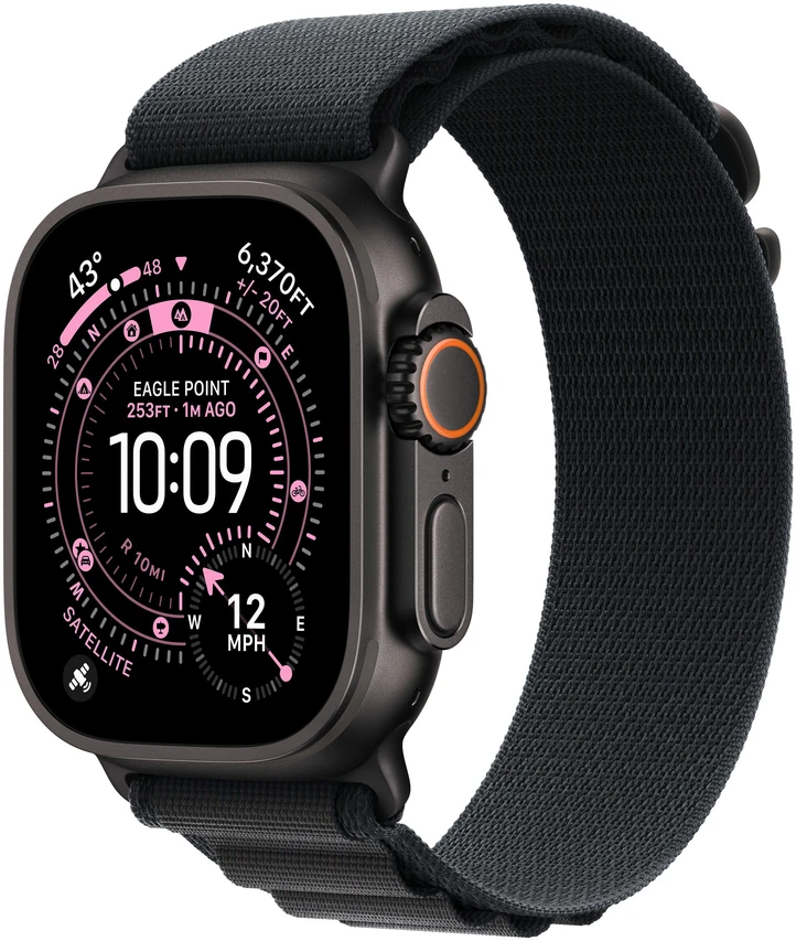 Apple Watch 49mm Black Alpine Loop - Large - Black Titanium Finish - MG9J4ZM/A