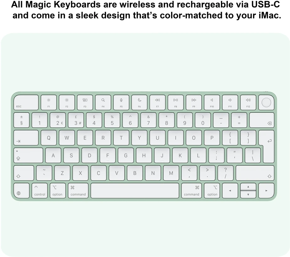 Apple iMac 24” 4.5K Retina M4 10‑core CPU 10‑core GPU/16GB/512GB/Green/INT - MWV03ZE/A
