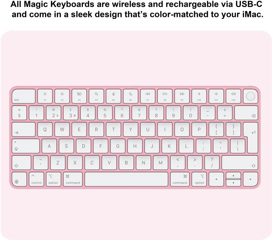 Apple iMac 24” 4.5K Retina M4 10‑core CPU 10‑core GPU/16GB/512GB/Pink/INT - MWV53ZE/A