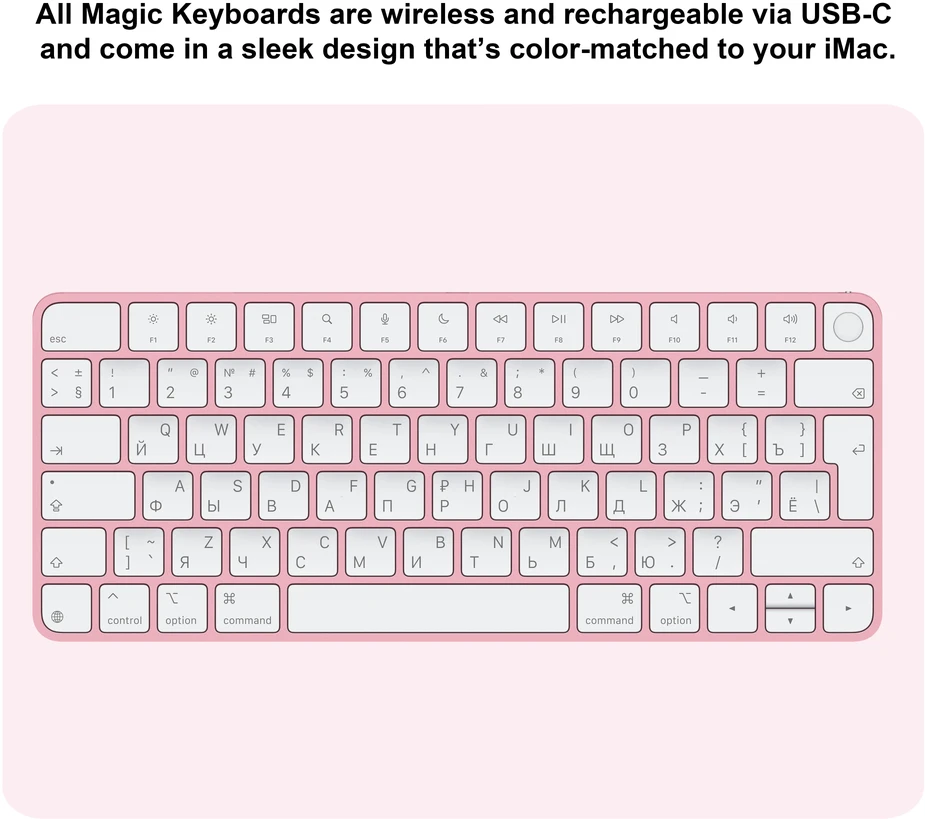 Apple iMac 24” 4.5K Retina M4 10‑core CPU 10‑core GPU/16GB/512GB/Pink/RUS - MWV53RU/A