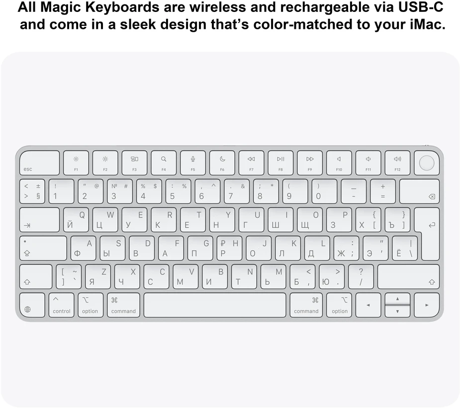 Apple iMac 24” 4.5K Retina M4 10‑core CPU 10‑core GPU/16GB/256GB/Silver/RUS - MWUU3RU/A