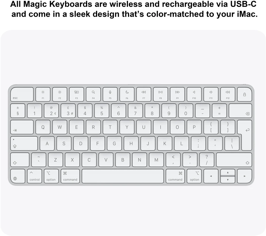 Apple iMac 24” 4.5K Retina M4 8‑core CPU 8‑core GPU/16GB/256GB/Silver/INT - MWUC3ZE/A