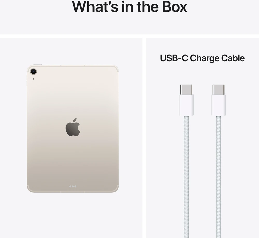 Apple iPad Air 11" M4 Wi-Fi + Cellular 256GB - Starlight - MH7F4HC/A