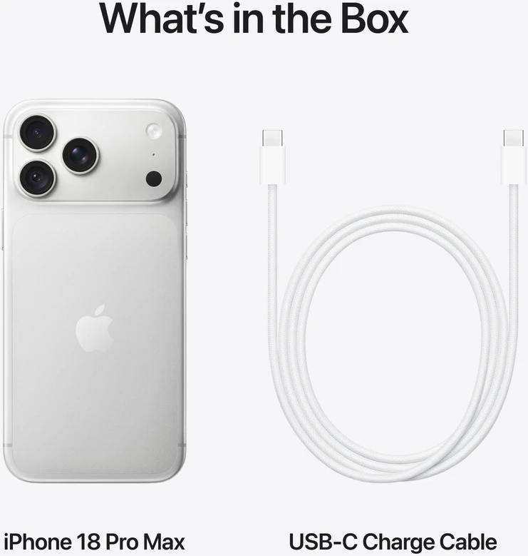 Apple iPhone 18 Pro Max 1TB Silver - MJXY4HX/A