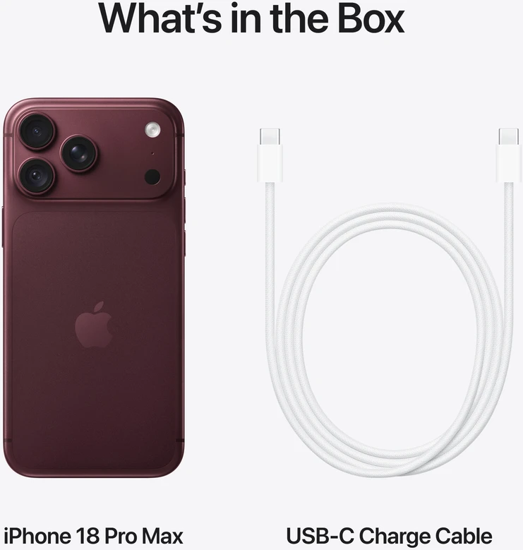 Apple iPhone 18 Pro Max 512GB Burgundy - MJXV4HX/A