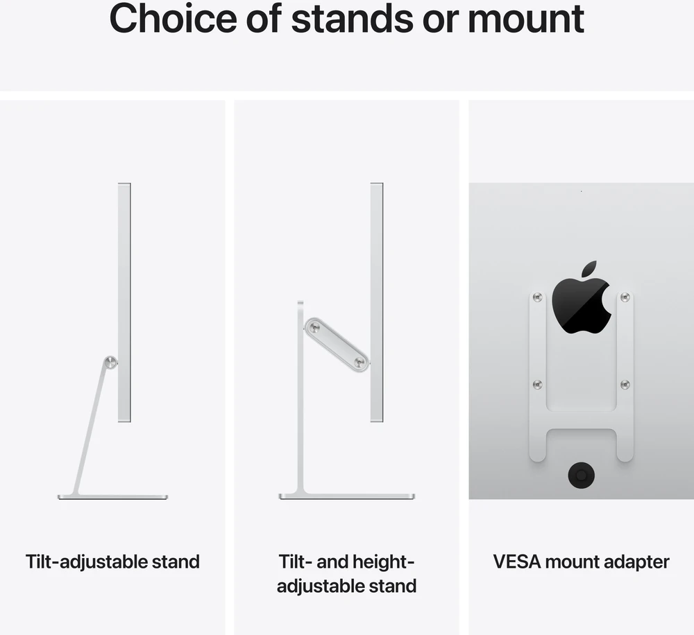 Apple Studio Display - Standard glass - VESA mount adapter (Stand not included) - MFEY4Z/A