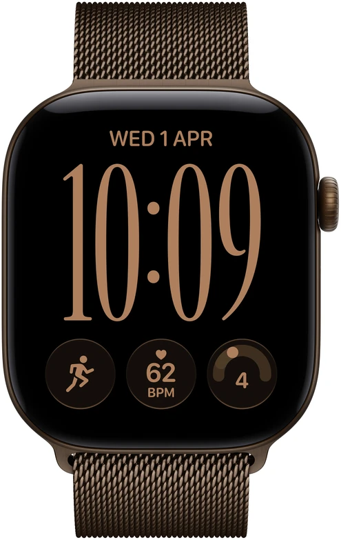 Apple Watch Series 12 GPS 42mm Dark Bronze Aluminium Case with Dark Bronze Milanese Loop - MKDC4ET/A