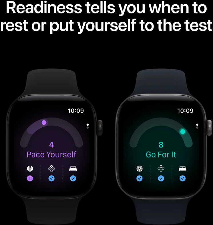 Apple Watch Series 12 GPS 46mm Dark Bronze Aluminium Case with Olive Sport Band - M/L - MJEU4ET/A