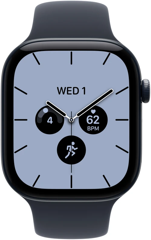 Apple Watch Series 12 GPS + Cellular 42mm Night Blue Ceramic Case with Navy Blue Sport Band - M/L - MJH04ET/A