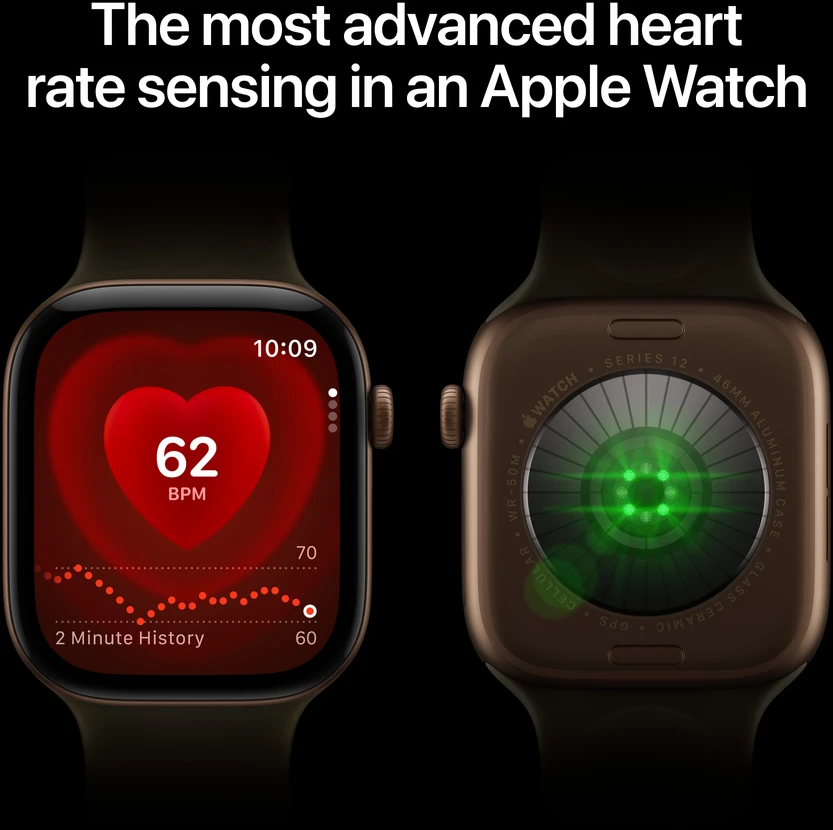 Apple Watch Series 12 GPS + Cellular 46mm Space Grey Aluminium Case with Navy Blue Sport Band - M/L - MJG74ET/A