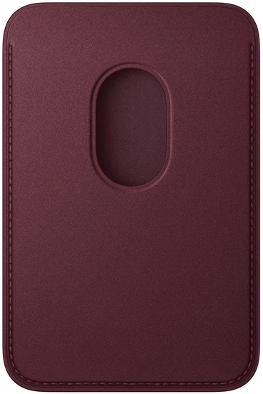 Dėklas Apple iPhone FineWoven Wallet with MagSafe – Burgundy - MK9H4ZM/A