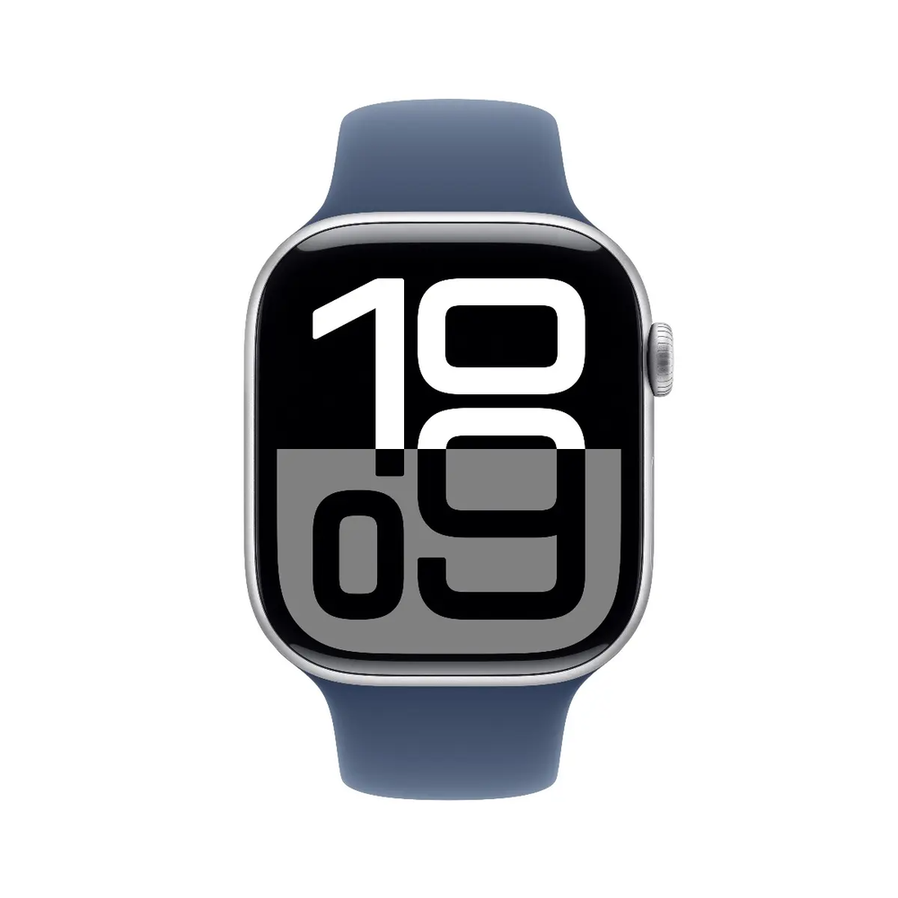 Išmanusis laikrodis Apple Watch Series 10 GPS 46mm Sidabrinis Aliuminio Case with Denim Sport Band - M/L