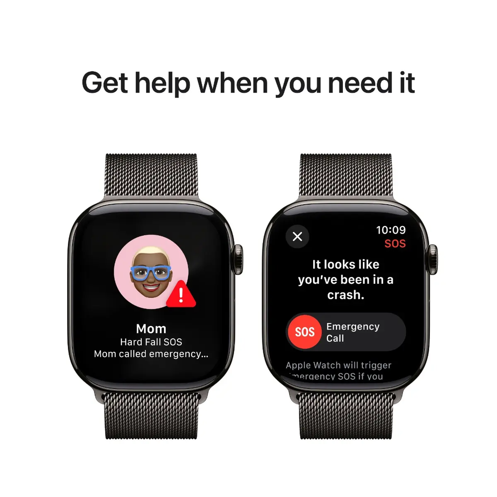 Išmanusis laikrodis Apple Watch Series 10 GPS + Cellular 46mm Slate Titanium Case with Slate Milanese Loop - M/L