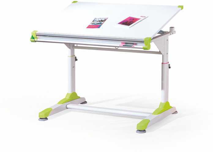 Halmar COLLORIDO desk color: baltas/žalias/pink