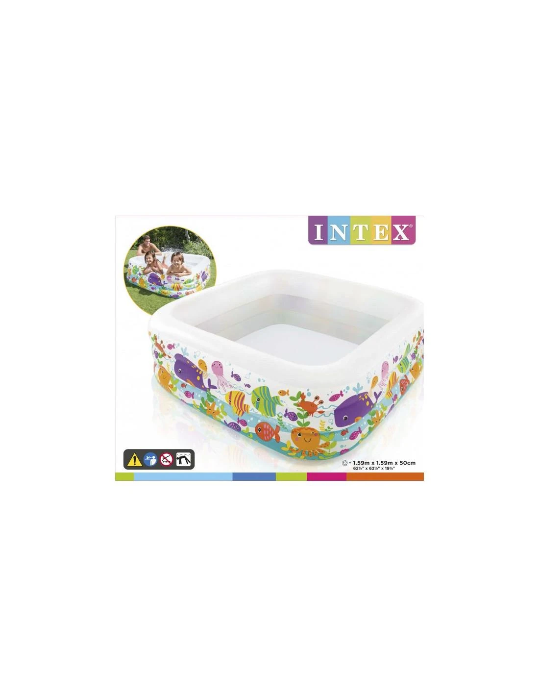 Baseinas INTEX 1,59m.x1,59m.x50cm.