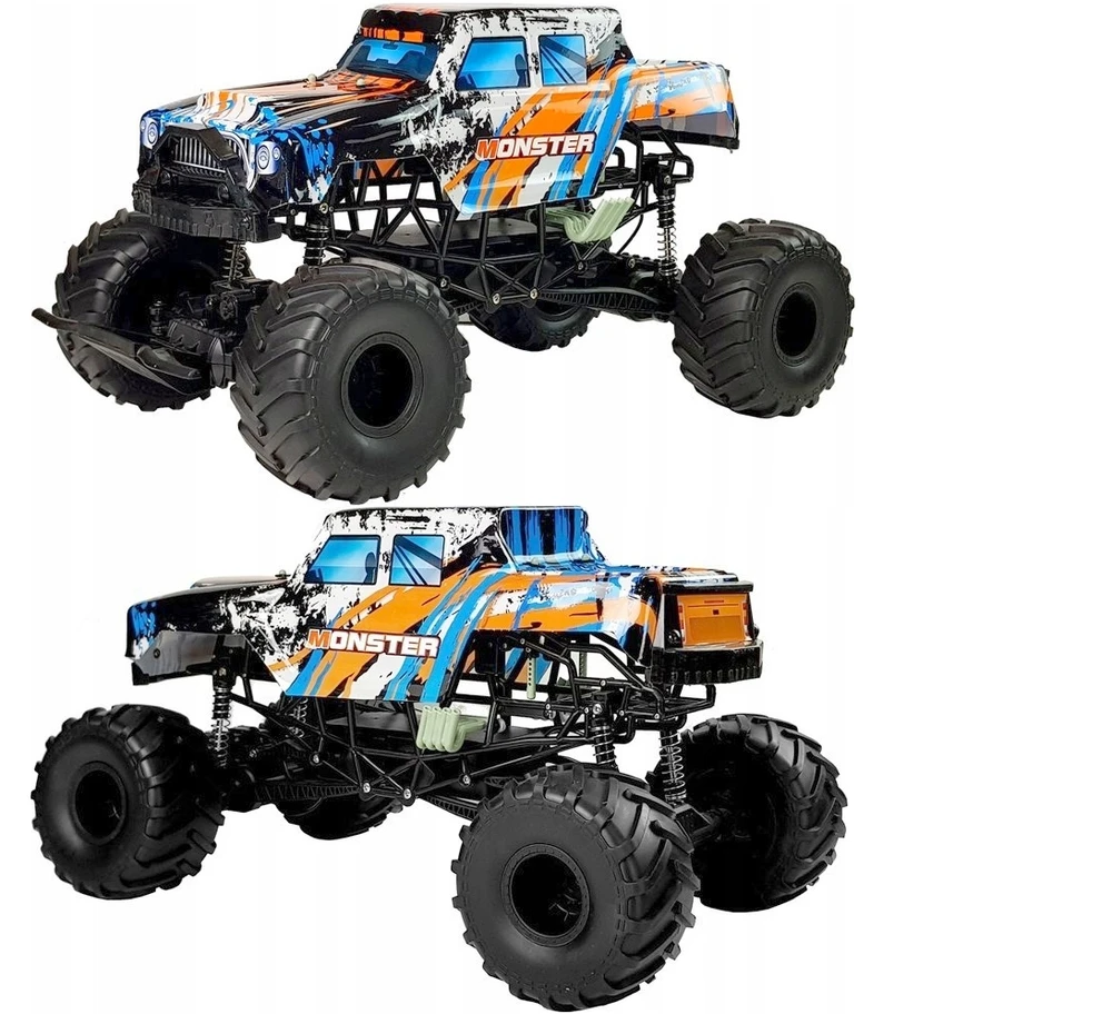 Cooler Stuff Didelis1:6 RC mašina džipas visureigis su nuotoliniu valdymo pultu 57 cm ilgis