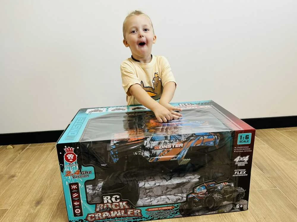 Cooler Stuff Didelis1:6 RC mašina džipas visureigis su nuotoliniu valdymo pultu 57 cm ilgis