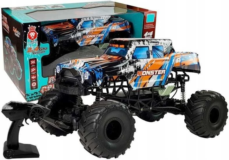 Cooler Stuff Didelis1:6 RC mašina džipas visureigis su nuotoliniu valdymo pultu 57 cm ilgis