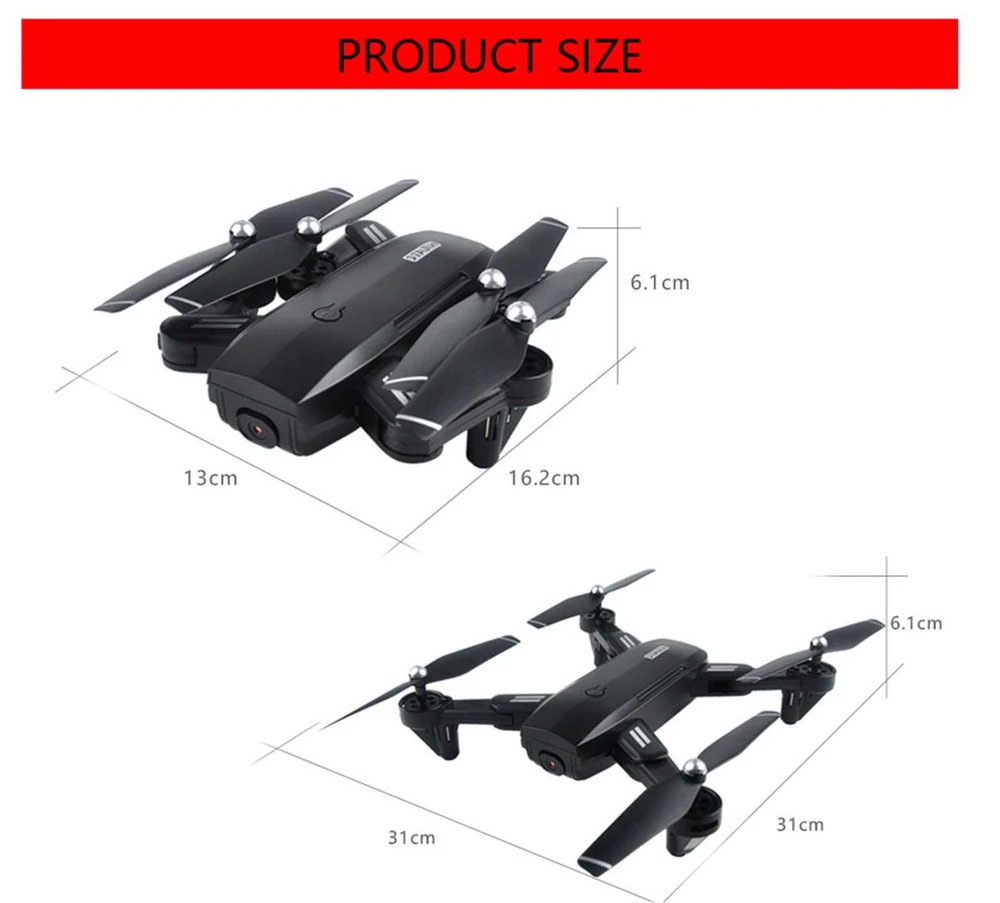 Cooler Stuff Dronas r/c valdomas programėle, su filmavimo funkcija , 2 baterijos 3.7V, LED