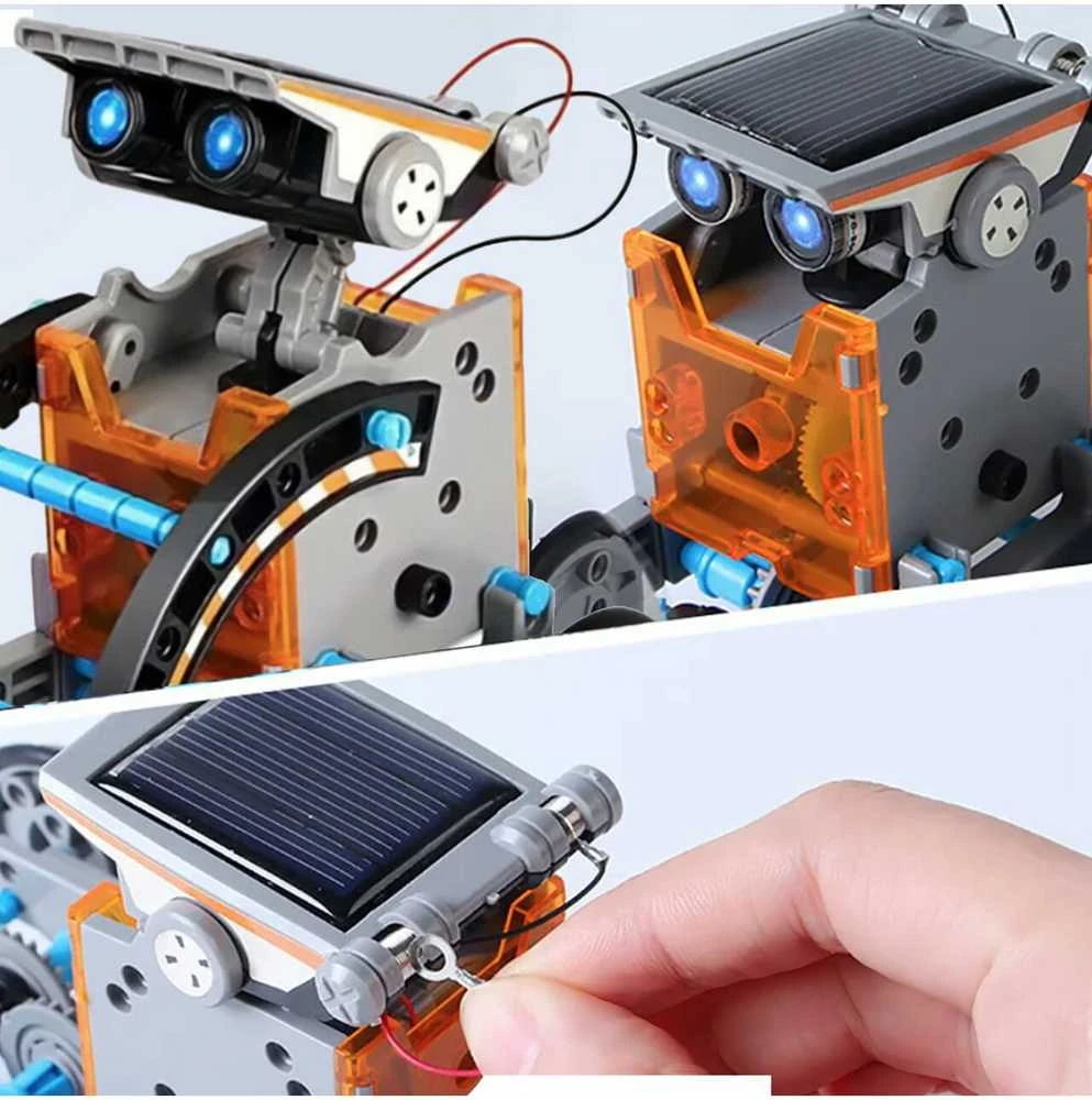 Cooler Stuff Malplay Robotas konstruktorius su saulės baterija, 12in 1