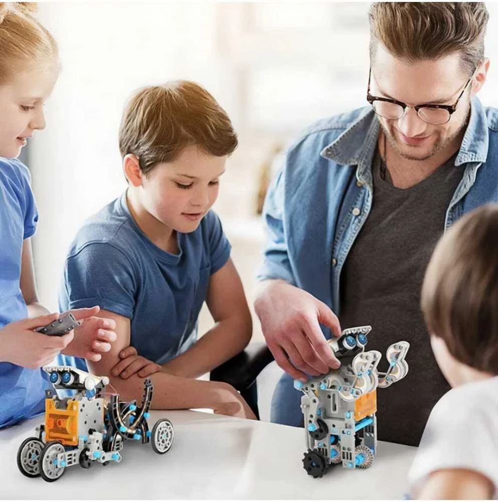 Cooler Stuff Malplay Robotas konstruktorius su saulės baterija, 12in 1