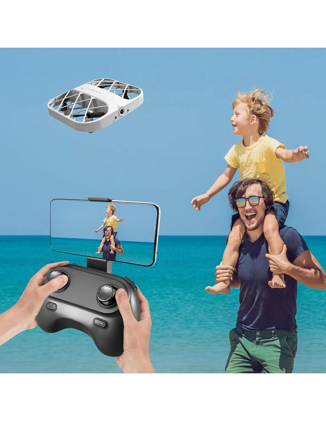 Cooler Stuff Mini dronas, LED apšvietimas, 360° apsisukimas