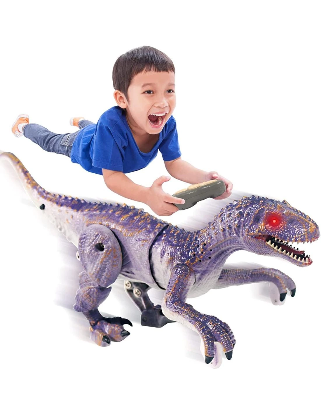 Cooler Stuff Mini dinozauras su valdymo pultu , su garso ir šviesos efektais