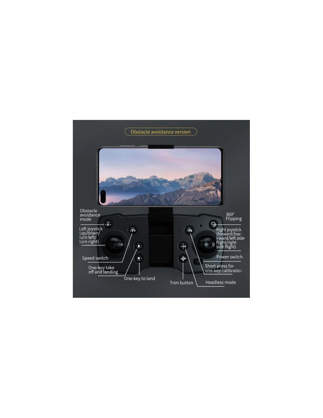 Cooler Stuff Dronas su kamera, 4 K kamera, kliūčių išvengimas