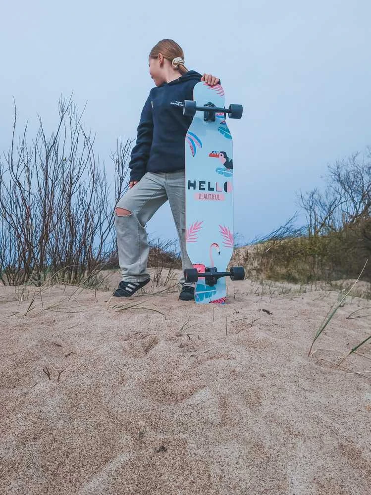 Cooler Stuff Riedlentė longboard flamingas 105 cm.